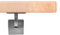 Handlauf Holzhandlauf VKT 42 x 42 mm Wandhandlauf Birke massiv Halter eckig 290 cm 3 Halter