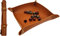 World of Dice Würfelteller - ideal für alle RPGs, Würfelunterlage, Würfelschale, Würfelbrett, Kunstleder, für Dungeons and Dragons, Kniffel, DSA, UVM.
