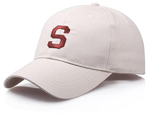 ShFhhwrl Baseball Kappe Letter Baseball Caps Für Männer Stickerei Schwarz Verstellbar Outdoor Hip Hop Caps Verstellbar Beige