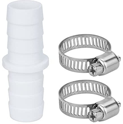 Washing Machine Waste Pipe Connector, 110810 Connector for Washing Machine/Dishwasher Outlet Hose with Metal Clamp