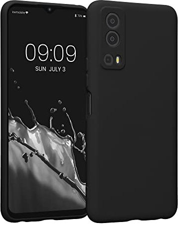 kwmobile Slim Case kompatibel mit Vivo Y72 5G / Y52 5G Hülle - Handyhülle aus Silikon in Schwarz