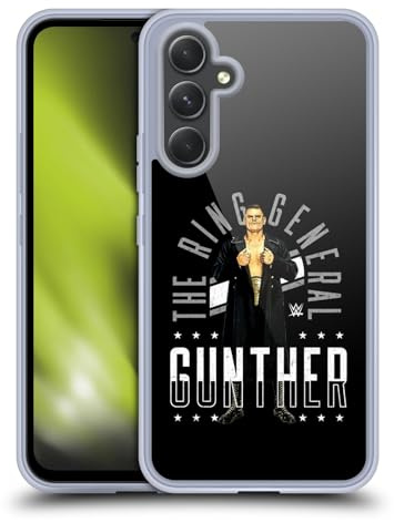 Head Case Designs Offizielle WWE Ring Allgemein Gunther Gel Handyhülle Hülle [Militärischer Schutzgrad] Kompatibel mit Samsung Galaxy A54 5G