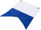 Blanco Azul Poliéster Buceo Barco Alpha Bandera Buceo Accesorios 30 X 35cm