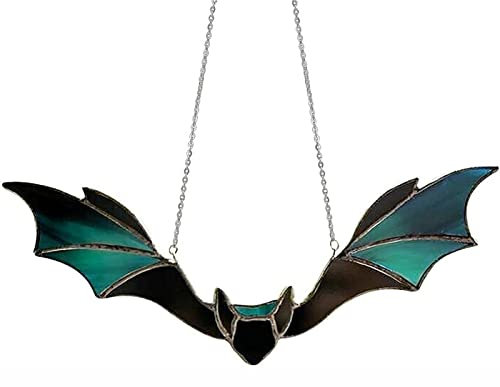Halloween Dekor Acryl Fledermaus Hängedeko Fensterdeko Wand Hängend Dekorative Ornament Vintage Wanddeko Wohnzimmer Zimmer Auto Party Deko