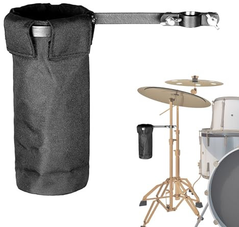 Drumsticks Organizers | Clamp Holder Bags for 10 Pairs Drum Sticks - Percussion Accessories for Home, Recording Room, Concerts, Music Festivals Jomewory