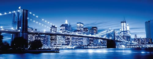 Ravensburger Puzzle 12000438 - Leuchtendes New York - 1000 Teile Puzzle für Erwachsene und Kinder ab 14 Jahren, Puzzle von New York im Panorama-Format