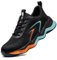 Nasogetch Sicherheitsschuhe Herren Leicht Arbeitsschuhe Damen Sportlich Stahlkappenschuhe rutschfest Atmungsaktiv H6 Orange Blau 38 EU