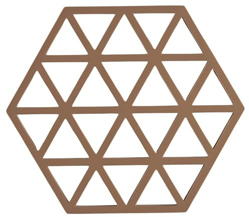 Zone Denmark Triangles Topfuntersetzer/Untersetzer für Töpfe, Silikon, 16 x 14 cm, Almond
