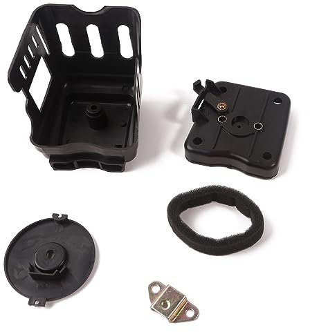 BYUTFA Chasis Kit de filtro de aire para cortacésped BC430 43CC 49CC 52CC motor 40F-5 44F-5 Kit de filtro de aire de cubierta de limpiador de cortacésped