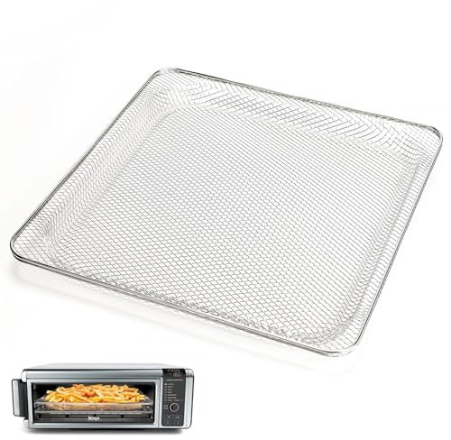 Yidata Replacement Air Fryer Basket for Ninja Foodi SP101, Stainless Steel Oven Mesh Basket Compatible with Ninja SP100, SP1001C, SP201, FT102A Digital Air Fry Oven