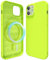 oakxco Silicone Case for iPhone 12 Pro/iPhone 12 Compatible with Magsafe Magnetic Wireless Charging, Slim Thin Soft Rubber Gel with Magnet, Matte TPU Mag Cover for Women Men, Neon Green Lime