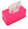 DIVCHI Tissue Box Holder Rectangular Wipe Box With Removable Cover Tissue Holder | Napkin Dispenser | Tissues Organizer (Pink)
