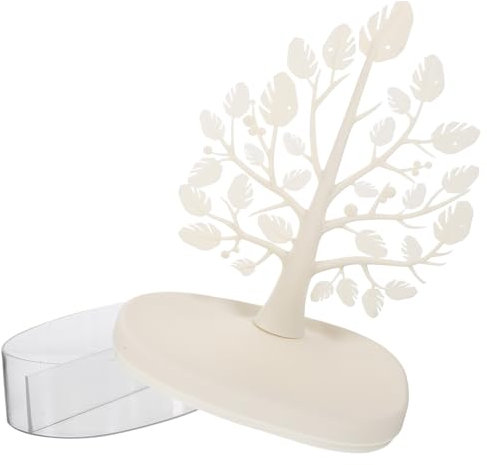 OFFSCH für Schmuck Anzeige Schmuckständer hängender Schmuckbaum Schmuck Baum weihnachts präsente weihnachtspräsente Halskettenhalter dekorativer Schmuckbaum Plastik Weiß