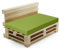 PRIMEPATIO Palettenkissen Outdoor für Terrassenmöbel, Auflagen, Kissen & Polster, Wasserdicht und Farbecht, Ersatz für Palettensofa, Sitzkissen für Europaletten, Hof, Garten, Terrasse, 120x80cm, Grün