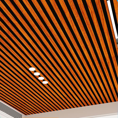 RENLXFI Dalle de Plafond Dalles De Plafond 3D en Mousse Autocollante Et Imperméable 4mm, Panneaux De Plafond Suspendu À Rayures, 67 X 67 CM, Papier Peint Autocollant pour Intérieure(D,3 pcs)
