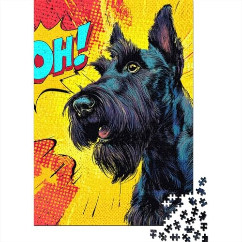 Scooby-DOO 1000-Stück Premium Karton Pop-Art-Hund Puzzle Bundle, Bildungsherausforderung, Stress Relief, Geschenk Senioren-Puzzleenthusiasten 70x50cm/1000pcs