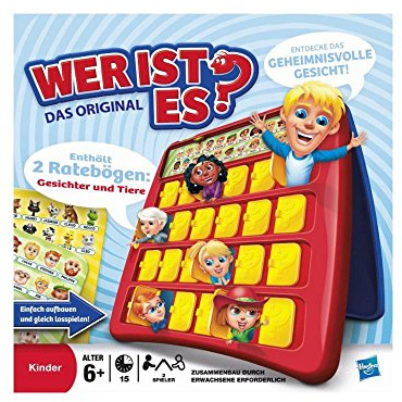 Hasbro Gaming C2124100 - Wer ist es? Kinderspiel, 2017er Ausgabe