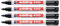 edding Permanentmarker schwarz 400-01 (4er Pack)