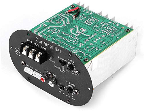 Carte d'amplificateur pour subwoofer, Carte d'amplificateur Audio de Voiture 120W 12V Pure Full Tone Bass Subwoofer ampli de Haut-Parleur stéréo Automatique