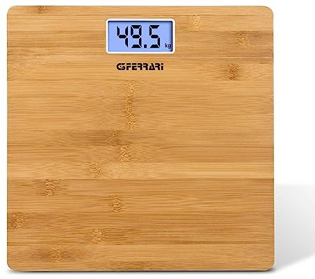G3 Ferrari G30042 Digitale Personenwaage Banwood Care, 50 g/180 kg, Bambus
