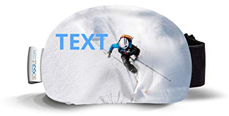 #MySoggle - Skibrillen Schutz Überzug aus Mikrofaser (one Size) | Personalisierung mit Bild & Text | Selbstgestalten