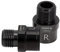 Perfeclan 1 Paar Fahrradpedalverlängerungen, 9/16 Pedal Fahrradpedal Abstandshalter Pedale Extender Adapterset - Schwarz 16mm