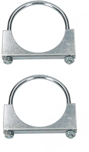 KOTARBAU® 2x Pernos en U 100mm, Perno redondo, Perno de acero Inoxidable, Perno con tuercas, Soporte De Abrazadera De Mástil De Antena, Montaje De Antena, Perno para fijar tubos, Mordaza para mástiles