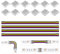 BTF-LIGHTING SMD 6pin 12mm Connector kit 12pcs Transparent Connector 4pcs 15cm lang 22AWG Verlängerungskabel Draht zu Board/Board zu Board für spaltfreies Löten und 6pin LED-Licht Eckenanschluss