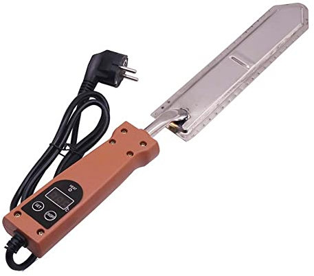 LeTkingok Elektrisches Honig-wärmeschneidemesser Edelstahl Elektrischer Imkerei-schaber Honigschneider Konstanttemperatur-entdeckelungsmesser