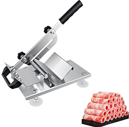 GOOBIX Manual Meat Slicer, Adjustable Thickness Manual Food Meat Slicer, Multifunctional Practical for Beef Mutton(Multifunctional slicer)