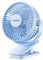 Gaiatop Portable Clip on Fan Battery Operated, Small Powerful 3 Speed Quiet 360° Rotate, USB Rechargeable Mini Personal Cooling Fan for Desk Table Home Office Stroller Camping Women Gifts Light Blue