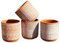 Aztec Terracotta Plant Pots Set Of 4 Round Rustic Succulent Flower Herb Planter