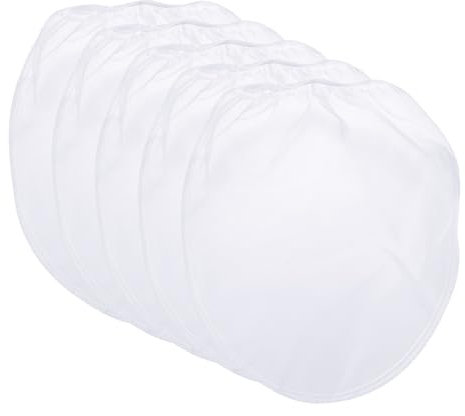 sourcing map Paint Strainer Bags 1 Gallon 10.6x8.7 Fine Mesh Reusable Polyester Strainer with Elastic Opening for Painting, Aquarium, Lab, Agricultural, Industrial, 5Pcs