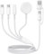 Yingtop Cargador App-le Watch,4 en 2 Cable de Carga iP-hone, Cable de Carga Magnético Portátil con Light-ning/USB C+A/I-Watch/Tipo C para iP-hone,App-le watch Serie SE/8/7/6/5/4/3