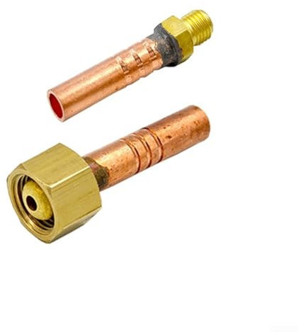 Kit de connecteurs en deux pièces pour soudeurs TIG Raccords en laiton spécialement conçus compatibles avec le modèle QQ150 ; tailles incluses (8 mm/1 5 mm)