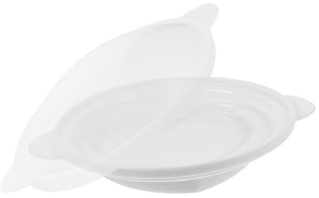 Gatuida Moule à Œufs Micro-ondes Blanc avec Couvercle Innovant Poêle à Œufs Détachable Facile à Nettoyer Cuiseur Vapeur Pratique Forme de Cœur