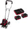 einhell 3431200 Zappatrice a Batteria Ge-CR 30 Li-Solo, Rosso + 2X 3,0Ah & Twincharger PXC Starter Kit