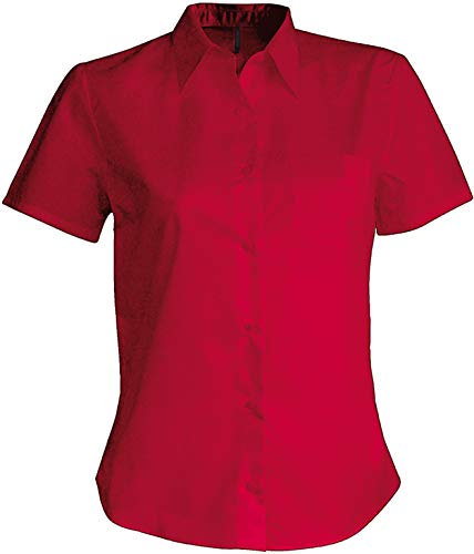 Kariban Judith > Chemise Manches Courtes Femme - Classic Red, XS, Femme