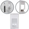 ProofVision in Wall Electric Toothbrush Charger Brushed Steel Finish