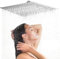 Shower Head 20inch Square Rain Shower Head Modern Stainless Steel Rainfall Showerhead Bathroom Top Sprayer Ultra Thin Bathroom Rainfall Showerhead, Thread Specification: G1/2