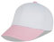 LANGZHEN Baumwolle Outdoor Kleinkind Mädchen Jungen Plain Baseball Cap Baby Infant Strukturierte Einstellbare Hut für Kinder Sonnenhut (M-Pink Weiß)