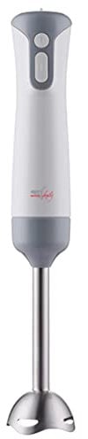 Melchioni Family | Frullatore a Immersione MIXXXO STEEL con Frusta in Acciaio Removibile, 400W, Minipimer a 2 Velocità, Lame in Acciaio Lavabili in Lavastoviglie, Impugnatura Ergonomica