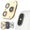 N NEWTOP Camera GLASS Compatible avec iPhone X/XS/XS Max, Film Verre trempé Frame Aluminium Noir Cadre Protection Protection Arrière Arrière Lentille Anti Urte Graffio (Gold)
