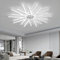 Lampadario Ventilatore con Telecomando APP Reversibile DC Grande Ventilatore da Soffitto con Luce Dimmerabile 6 Velocità Lampadari Ventola per Soggiorno Camera da Letto, Bianco, 100cm