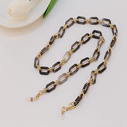 Brillenkette Schwarze Sonnenbrillenketten Schlüsselband Für Frauen Männer Kristall Brillenketten Anti-Verlorene Kopfhörerhalter Mode Halskette 25