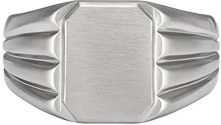 Fossil Edelstahl Silber Ring Für Männer