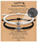 VU100 Partner Armbänd Pärchen Armband Geschenk für Paar Armbänd Projektion der 100 Sprachen von Ich liebe dich Passende Amulett für Freunde Freundinnen Ehemänner Ehefrauen Valentinstag