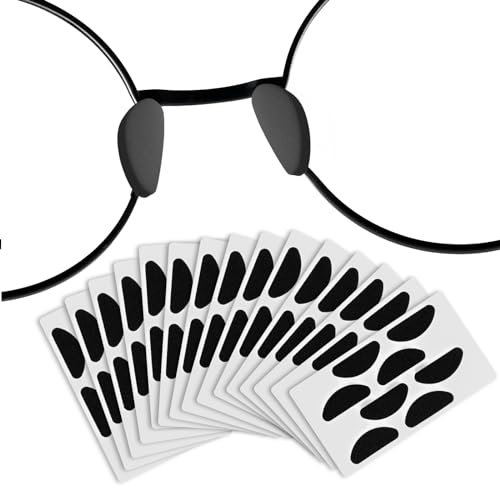 60 Paar Brillen Nasenpads, Ersatz Nasenpads aus Schaumstoff für Brillen, Antirutsch Pads Brillen, Rutschfeste Nasenpads für Brillen, Selbstklebende Nasenpads aus Schaumstoff, Bequem für Sonnenbrillen