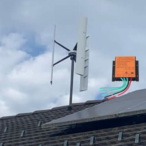 1000W Vertikale Windgenerator 48V,Darrieus Windturbine mit MPPT Laderegler
