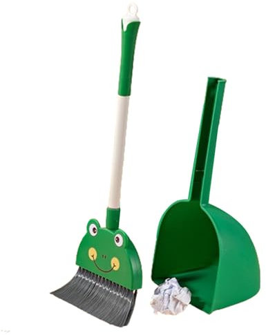 Set Scopa E Paletta Per Bambini, Set Di Giocattoli Per Pulizia Per Bambini, Set Di Pulizia , Giocattolo Per Casa Set Di Giochi Per Finta, Set Di Gioco Divertente Di Ruolo Per Bambini